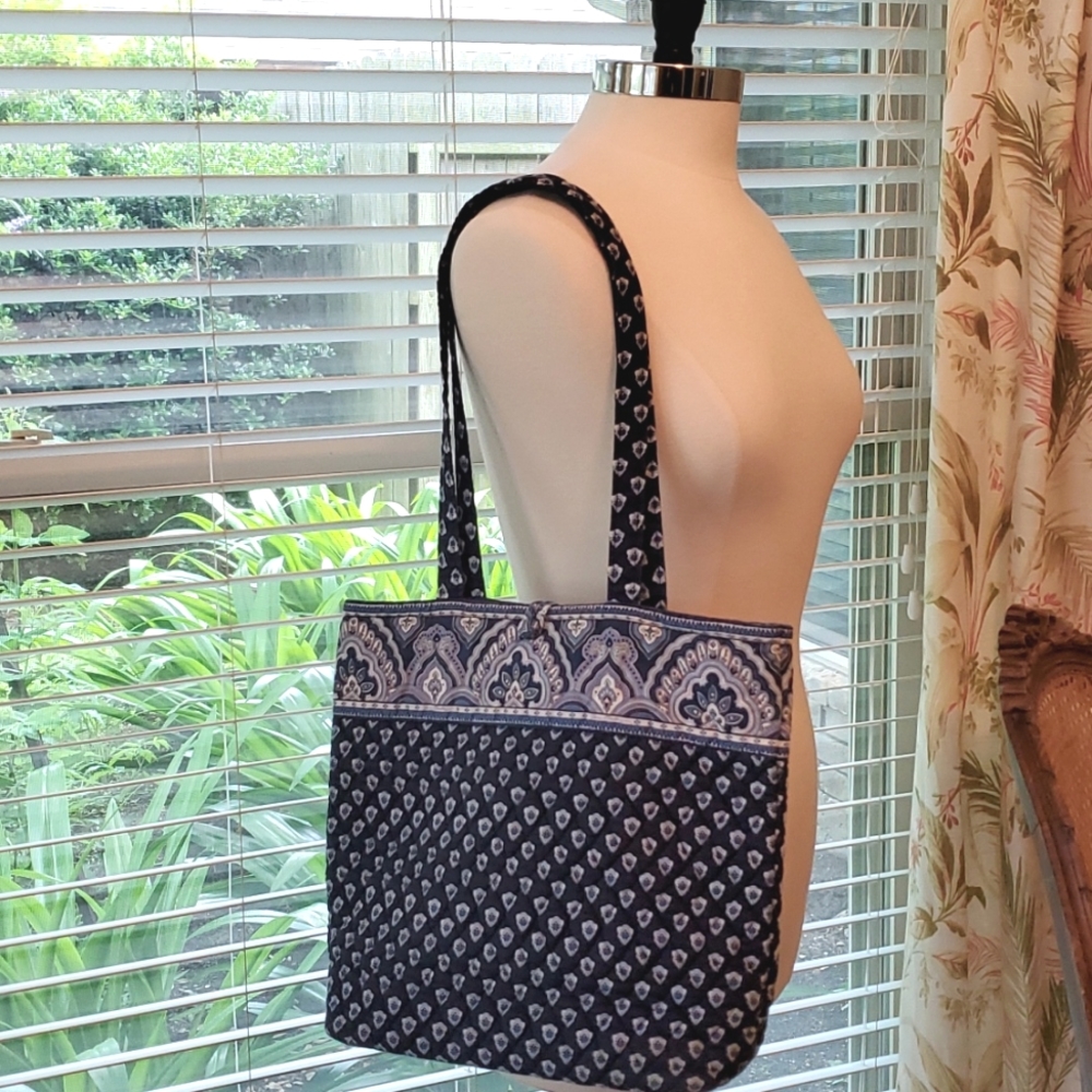 Navy Vera Bradley Tote Bag